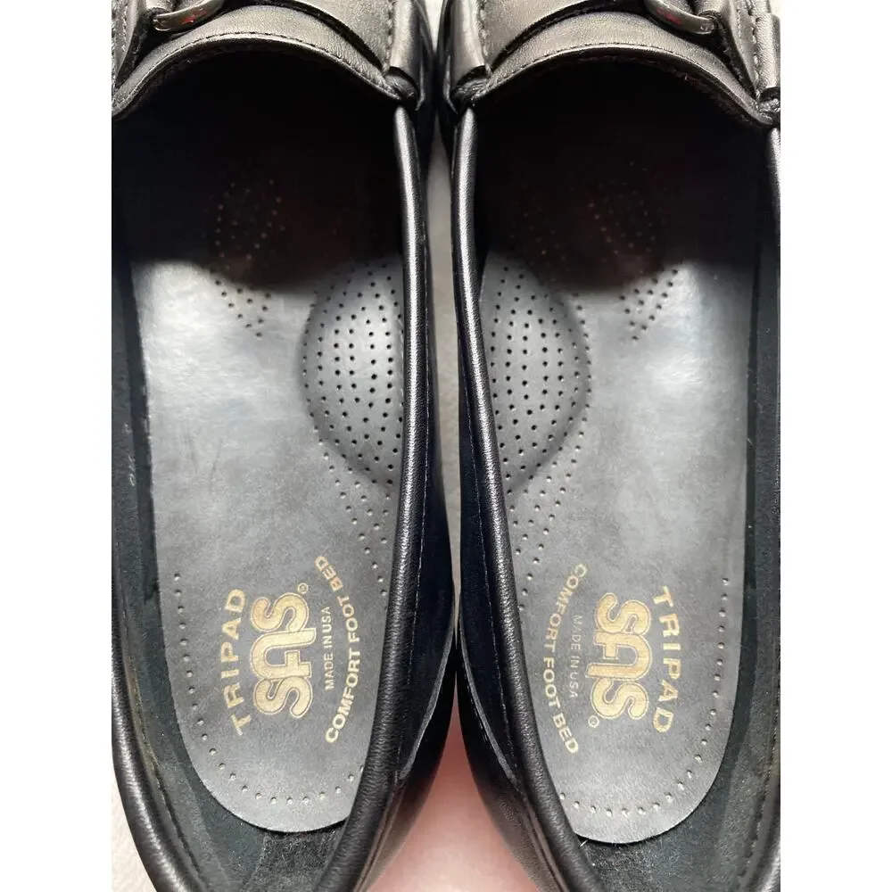 SAS  Jewel Tripad Comfort Slip on Loafer Black 9 1/2 S (slim) made in USA